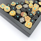 Wooden Flower Charm Beads 8mm Natural Stones Bead Bracelet