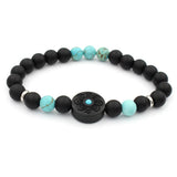 Wooden Flower Charm Beads 8mm Natural Stones Bead Bracelet