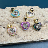 Heart Pendant Jewelry for Girls - Zircon Love Charms Necklace