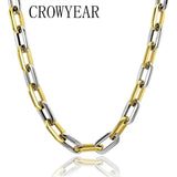 Silver Clavicle Chain Wide Choker Necklace