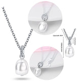 925 Silver O Shape Multicolor Pendant Charm Necklace