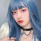 Peach Heart PU Leather Clavicle Chain Necklace Retro Punk Hip Hop Jewelry