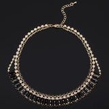 Chunky Crystal Choker Necklace & Pendant Jewelry for Women