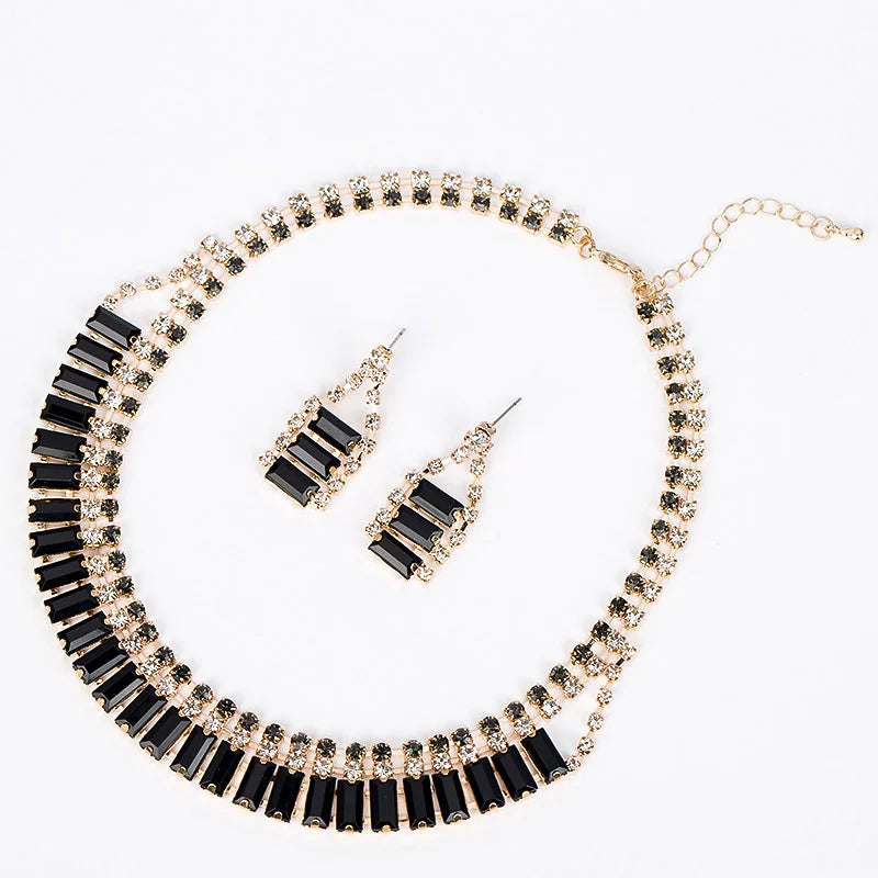 Chunky Crystal Choker Necklace & Pendant Jewelry for Women