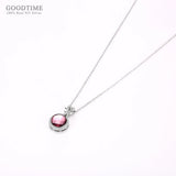 Sterling Silver Crystal Pipa Pendant Necklace for Women