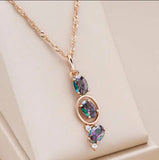 Women's Rhinestone Pendant Necklace