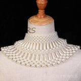Pearl Wedding Dress Shoulder Chain Necklace
