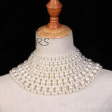 Pearl Wedding Dress Shoulder Chain Necklace