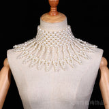 Pearl Wedding Dress Shoulder Chain Necklace