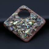 Shell Gravel Resin Pendant for Necklaces