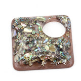 Shell Gravel Resin Pendant for Necklaces