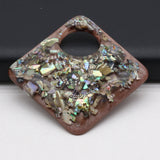 Shell Gravel Resin Pendant for Necklaces