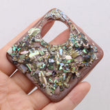 Shell Gravel Resin Pendant for Necklaces