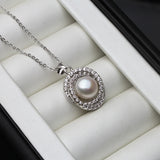 Freshwater Pearl Pendant Necklace for Women Wedding