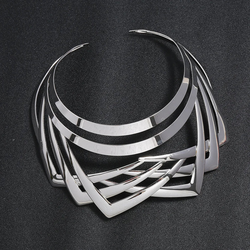 Chocker Torques Necklaces Statement Chain Collar F1199