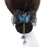 Net Bag Butterfly Hair accessories Women Nurse Hair Net Hairpin