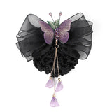 Net Bag Butterfly Hair accessories Women Nurse Hair Net Hairpin