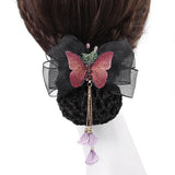 Net Bag Butterfly Hair accessories Women Nurse Hair Net Hairpin