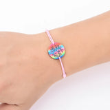 Acrylic Tree of Life Charm Bracelets Set Women Adjustable Unicorn Wristband