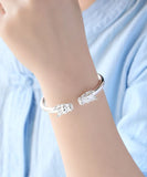 925 Silver Bangle Double Lead Bracelet Jewelry Gift