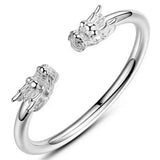 925 Silver Bangle Double Lead Bracelet Jewelry Gift