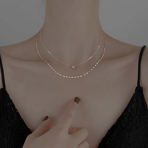 925 Silver Bead Pendant Necklace for Women