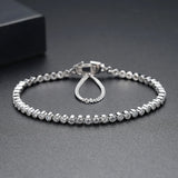 925 Silver CZ Charm Bracelet for Women Girl Party Gift Jewelry