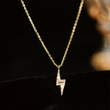 925 Silver Lightning Necklace Chain Wedding Jewelry