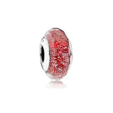 925 Silver Glass Beads Stars String Bracelet
