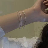 925 Silver Gypsophila Bracelet Bangle Wedding Gift