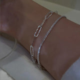 925 Silver Gypsophila Bracelet Bangle Wedding Gift