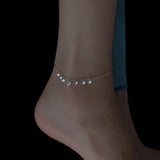 925 Sterling Silver Diamond Foot Chain Wedding Ankle Jewelry
