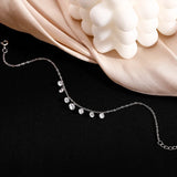 925 Sterling Silver Diamond Foot Chain Wedding Ankle Jewelry