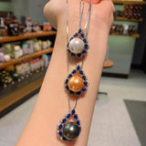 925 Silver Pearl Pendant Necklace Wedding Gift