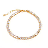 Zircon Ankle Bracelet Anklet Women Gift Foot Chain 3 Sizes
