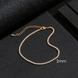 Zircon Ankle Bracelet Anklet Women Gift Foot Chain 3 Sizes