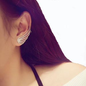 Arrival Sparkling CZ Ear Cuff Earrings Wedding Party Clip Brincos E-652
