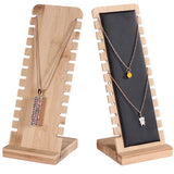 Bamboo Jewelry Display Stand Necklace Holder Pendant Organize