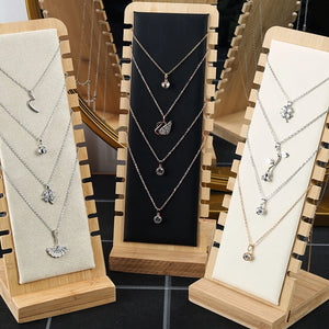 Bamboo Necklace Holder Pendant Hanging Organizer Board
