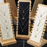 Bamboo Necklace Holder Pendant Hanging Organizer Board