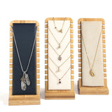 Bamboo Necklace Holder Pendant Hanging Organizer Board