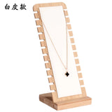 Bamboo Jewelry Display Stand Necklace Holder Pendant Organize