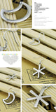925 Silver Moon Star Drop Earrings for Women Party Jewelry