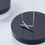 925 Sterling-Silver X Zirconia Wedding Necklaces For Women