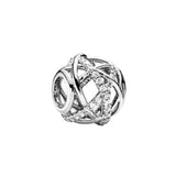 Sterling Silver Cutout Round Charm Collection for Diy Party Jewelry