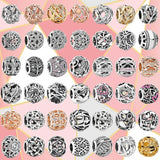 Sterling Silver Cutout Round Charm Collection for Diy Party Jewelry