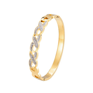 Hollow Crystal Bracelet Stainless Steel Jewelry