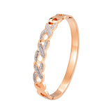 Hollow Crystal Bracelet Stainless Steel Jewelry