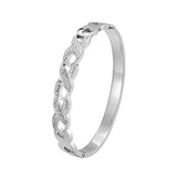 Hollow Crystal Bracelet Stainless Steel Jewelry