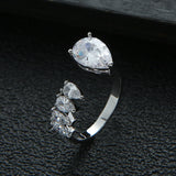 Zircon Multicolor Engagement Wedding Rings for Women Bridal Party Accessories